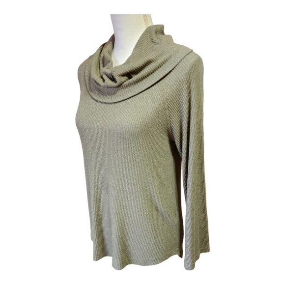 MAEVE by Anthropologie Cowl Neck Lightweight Sweater, Ribbed, Size XS - Picture 2 of 11